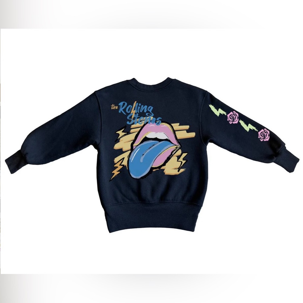 Rowdy Sprout Black Rolling Stones Sweatshirt